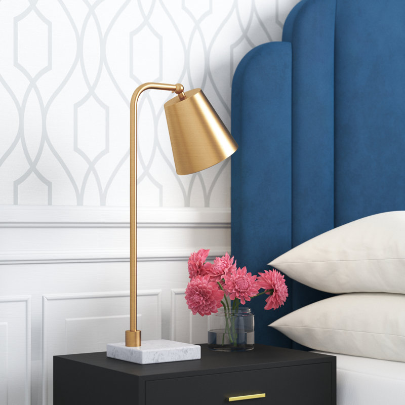 Fashion brass marble table lamp